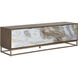 Fuentes 71 inch Brown / Brass Media Console & Cabinet